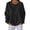 #0278-Black, variant on Long Sleeve Shirts for Women Crewneck Waffle Knit Solid Color Blouses Daily Wear Cozy Gatherings Sweaters Tops Gift