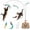 Brown, variant on Interactive Cat Toy with 360° Feather Wand, Automatic Motion-Activated Self-Play Toy for Indoor Cats, USB Rechargeable with Suction Cup Base