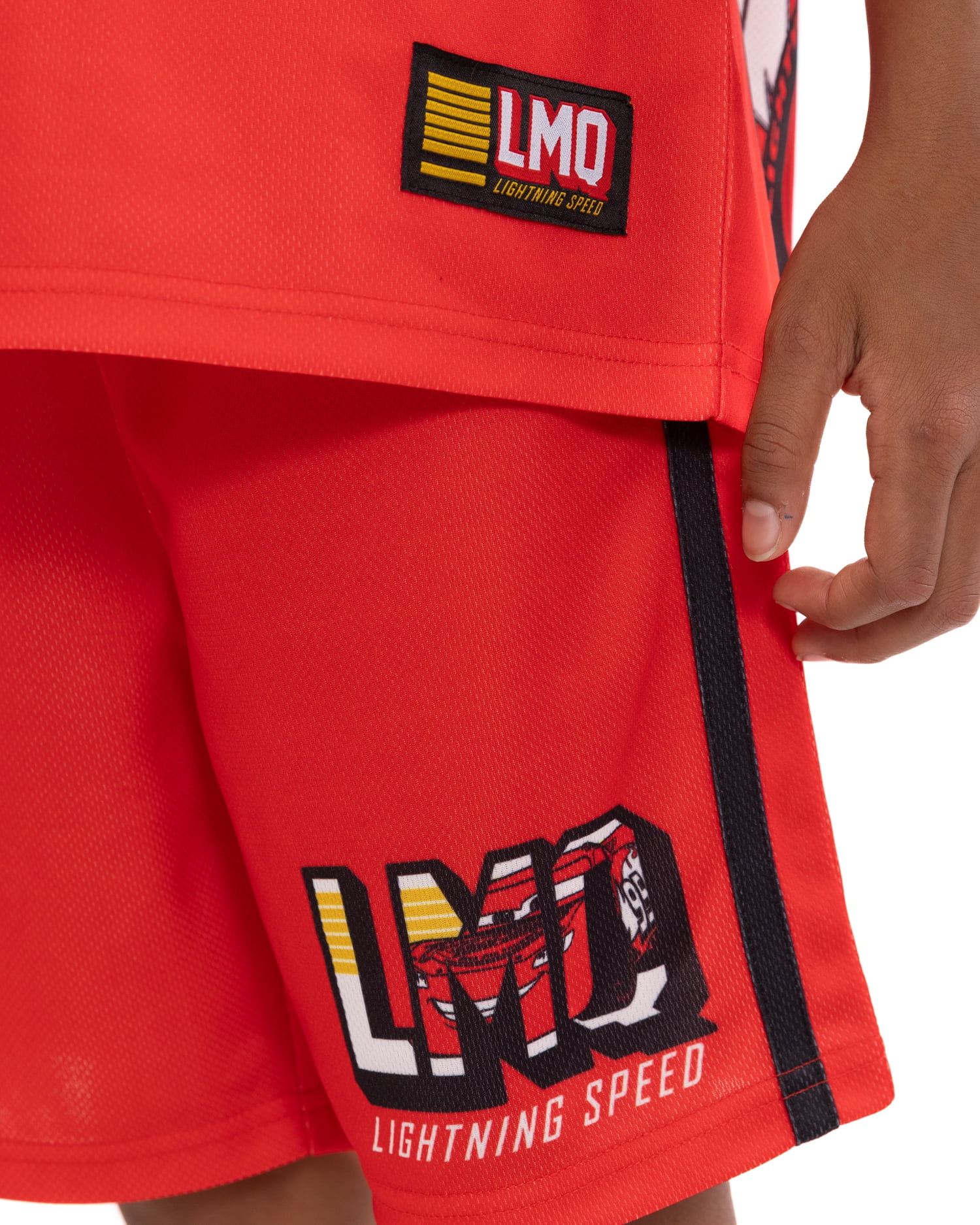 Pixar Cars Boys Short Sleeve Graphic Football Jersey with Matching Short, Sizes 4-16