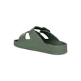 thumbnail image 3 of Women Double Buckle Silicone Footbed Slide Sandal 18785, 3 of 6