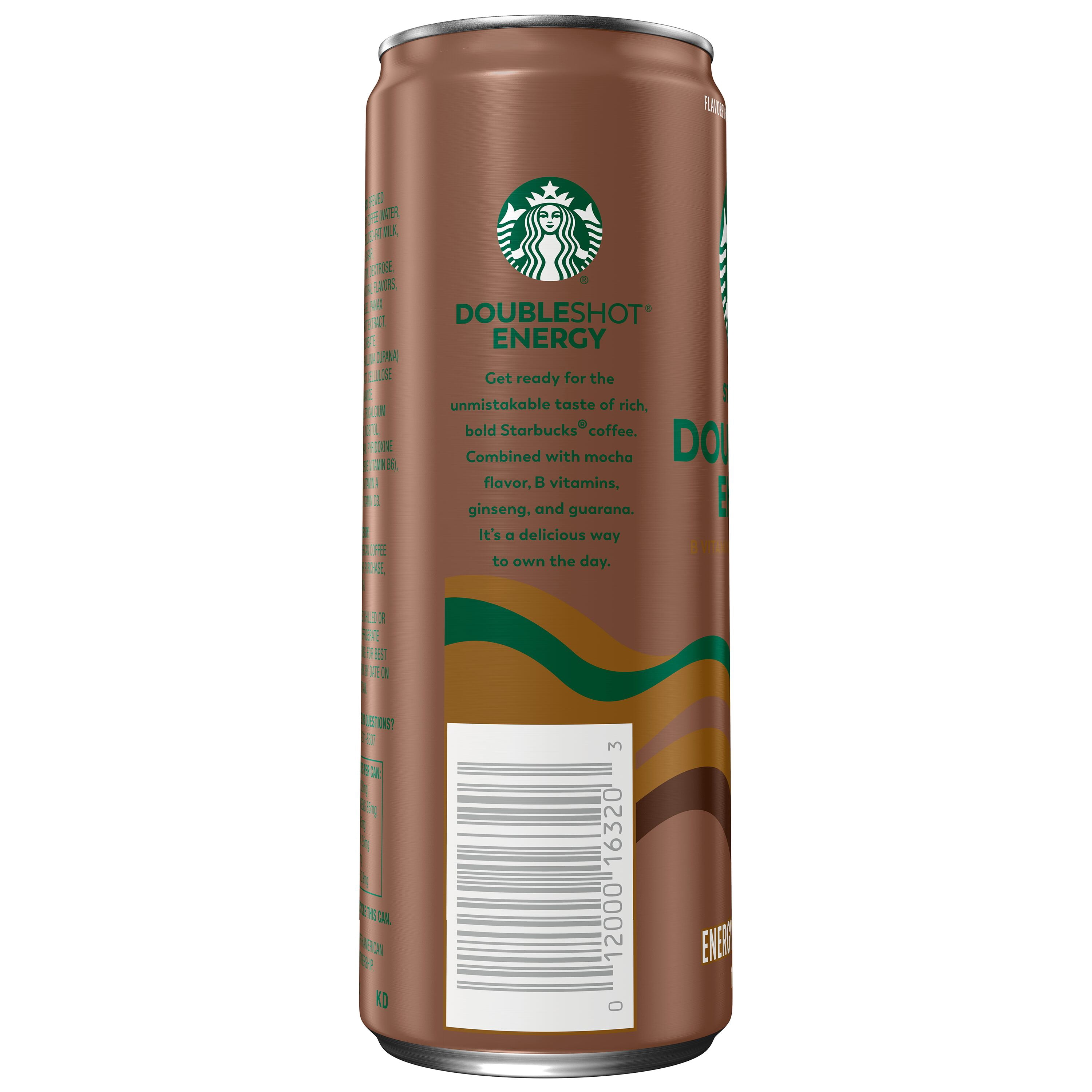 Starbucks Doubleshot Energy Coffee Beverage, Mocha, 4 Count, 11 fl oz Cans