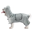 thumbnail image 1 of Batas de baño para perros Unique Bargains, abrigo absorbente, bata ajustable para gatos y perros, XL verde, 1 of 7