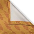 thumbnail image 3 of Ambesonne Abstract Kitchen Curtains, Bohemian Feathers Ethnic, 55"x36", Orange and Amber, 3 of 3