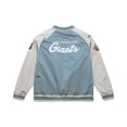 thumbnail image 2 of Men's Mitchell & Ness  Gray San Francisco Giants Thunderstorm Head Coach Lightweight Satin Full-Snap Jacket, 2 of 7