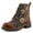 CAMEL MULTI, variant on L'Artiste Cordea Booties | Embroidered Leather Ankle Boots with Studded Details