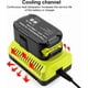 thumbnail image 3 of Cargador de Repuesto Ryobi P117 Dual Chemistry Cargador de Batería Li-ion & Ni-cad Ni-Mh 12V 18V MAX para Batería Ryobi One+ Plus P100 P102 P103 P105 P107 P108 140670 P117 P118 Cargador Ryobi, 3 of 8