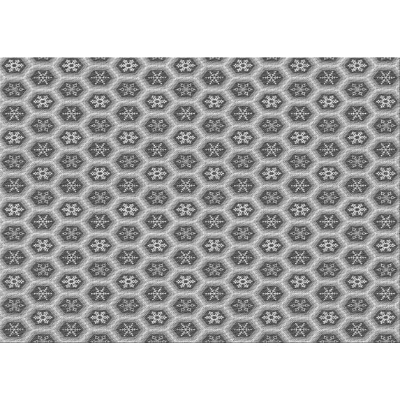 Ahgly Company Indoor Rectangle Patterned Ash Gray Area Rugs, 2' x 3'