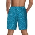 thumbnail image 4 of Haiem Blue Glitter Men'S Quick-Dry Swim Trunks: Comfortable Beach Shorts With Mesh Lining And Pockets - Ideal For Swimming And Sunbathing Medium, 4 of 9