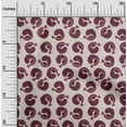 thumbnail image 2 of oneOone Georgette Viscose Dark Magenta Fabric Pomegranate Quilting Supplies Print Sewing Fabric By The Yard 42 Inch Wide, 2 of 4