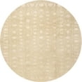 thumbnail image 1 of Ahgly Company Machine Washable Indoor Round Traditional Khaki Gold Area Rugs, 4' Round, 1 of 7