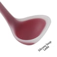 thumbnail image 3 of Unique Bargains 8.3" Soup Ladle Spoon Utensil Cooking Silicone Plum, 3 of 7