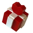 thumbnail image 3 of Ring Box, Red And White Ring Gift Box  For Anniversary, 3 of 8