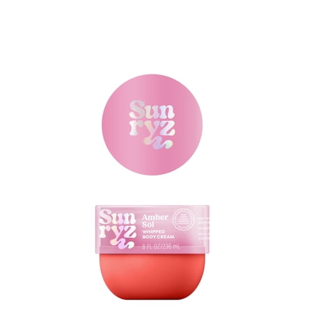 Sunryz Amber Sol Whipped Body Cream, 8 oz