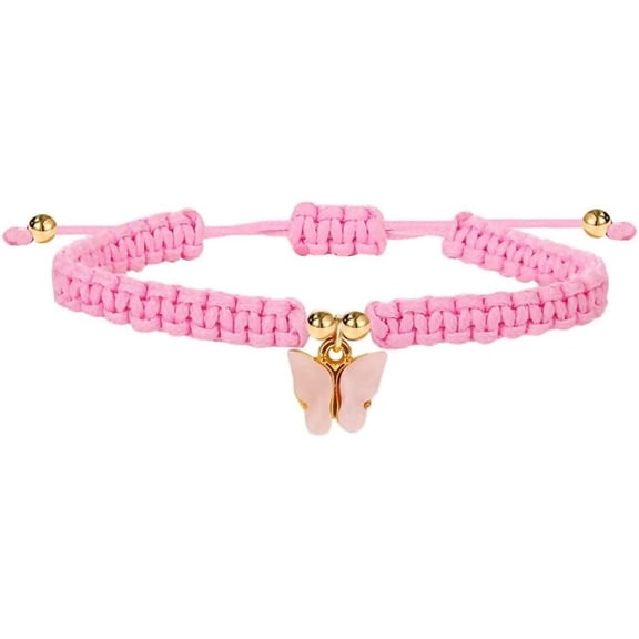 Zephyriana Butterfly Charm Bracelets Adjustable Hand Woven String Bracelets BFF Gift for Women