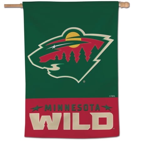 WinCraft Minnesota Wild 28 x 40 Applique Vertical Banner