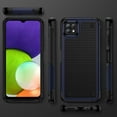 thumbnail image 6 of ELEHOLD for Samsung Galaxy A22 5G 2021 Fit Case, Military-Grade Dual Layer Raised Frame Screen & Camera Lens Protective Armor Hybrid PC+TPU Anti-Drop Shockproof Slim Rugged Case,Navyblue, 6 of 8