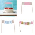 thumbnail image 3 of Three Baby Birthday Cake Topper Banner Baby Shower Decor - 3, tal se describe BLESIY Cake Topper Banner, 3 of 8