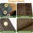 thumbnail image 2 of 90% Sun Shade Cloth for Outdoor Deck Backyard Patio Garden Pergola Cover coffee, 2 of 8
