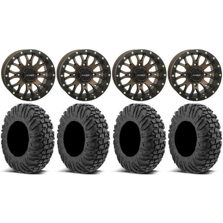 System 3 ST-3 Bronze 15 Wheels 32 MotoVator Tires Polaris RZR XP 1000 / PRO XP / Ranger XP 900/1000
