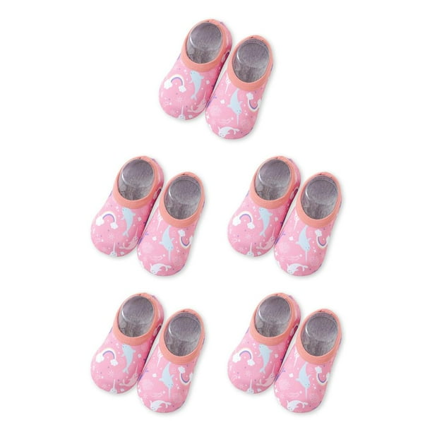 Greeniant 1 par de zapatillas de agua para niños, suela de silicona antideslizante, zapatos de natación, botas subacuáticas de playa para M、タイプ3 5Conjunto