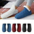 thumbnail image 4 of Calcetines de piso fundas acolchadas y gruesas para calcetines calcetines inferiores antideslizantes cálidos para interiores calcetines para el hogar boca en V, 4 of 8