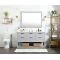 thumbnail image 5 of Elegant Lighting VF19260NT Larkin 60" Free Standing Single Basin Vanity Set - Wood, 5 of 7