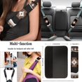 thumbnail image 5 of Uorisanigo 10 Pieces Tribal Aztec Automobile Seat Cover Sets with Soft Elastic Car Seat Belt Pad Cover Steering Wheel Cover Car Water Cup Coaster and Keychains Universal Fit Most Cars SUVs, 5 of 7
