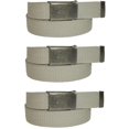 thumbnail image 1 of CTM® Ceinture en Tissu avec Boucle à Rabat en Laiton (Lot de 3) (Hommes), 1 of 2