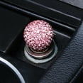 thumbnail image 3 of Crystal Car Cigarette Lighter Bling Rhinestone Car Cigarette Lighter 12V, Fits Most Vehicles, Pink, 3 of 5