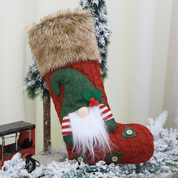 Pegatinas Calcetines de Navidad Regalos Bolsas de dulces Colgante de ventana de árbol de Navidad 1PC Wmkox8yii gf9845