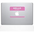 thumbnail image 1 of The Decal Guru Name Tag MacBook Decal Vinyl Sticker - 13" MacBook Pro (2016 & Newer) - Pink (1135-MAC-13X-BG), 1 of 1