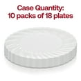 thumbnail image 6 of Smarty 6" Clear Classic Flair Disposable Plastic Pastry Plates 180ct, 6 of 7
