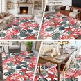thumbnail image 6 of Summer Marine Life Washable Living Room Rugs 6'x9', Watercolor Starfish Coral Shell Low Pile Throw Large Area Rug Non-Slip Sturdy Edge Binding Carpet for Dining Room Kitchen Office, 6 of 9
