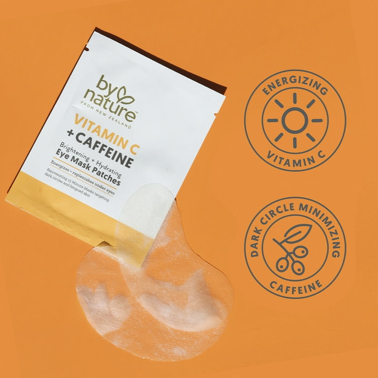 By Nature Vitamin C Caffeine Eye Mask Patches Brighten Hydrate