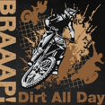 thumbnail image 3 of CafePress - Motocross Dirt Bike Long Sleeve T Shirt - Long Sleeve Dark T-Shirt, 3 of 4