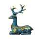 thumbnail image 1 of Ounissouiy Estatuilla decorativa de ciervo, estatua de la suerte, modelo creativo, artesanías, recuerdos personalizados, suministros de Decoración del hogar Azul, 1 of 6