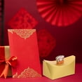 thumbnail image 4 of 10Pcs Lunar New Year Gift Box Boat Type Goodie Case with Best Wish Golden Ingot Shaped Candy Boxes for Party Favor Supplies (10PCS HAPPY,AS SHOWN), 4 of 7