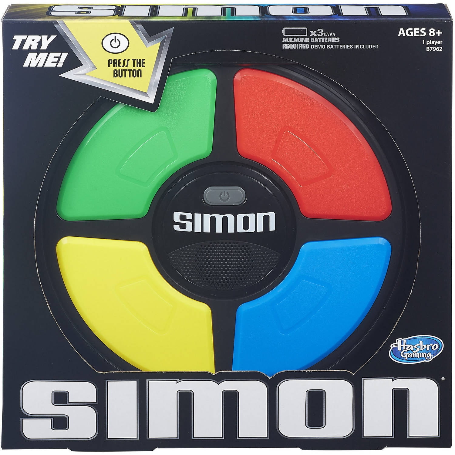 Simon Electronic Memory Game Hasbro Toy Tested Says Handheld Air Works Touch 