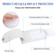 thumbnail image 3 of Etiquetas para Equipaje CASMONAL de Cuero Sintético con Protección de Privacidad, Paquete de 2, 3 of 7