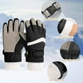 thumbnail image 4 of Kids Winter Gloves, Waterproof Ski Gloves, Warm Fleece Snowboard Gloves for Cold Weather, Snow Gloves for 4-12 Years Old Boys Girls Outdoor Sport, Cycling, Skiing, As Stocking Stuffers, 4 of 7
