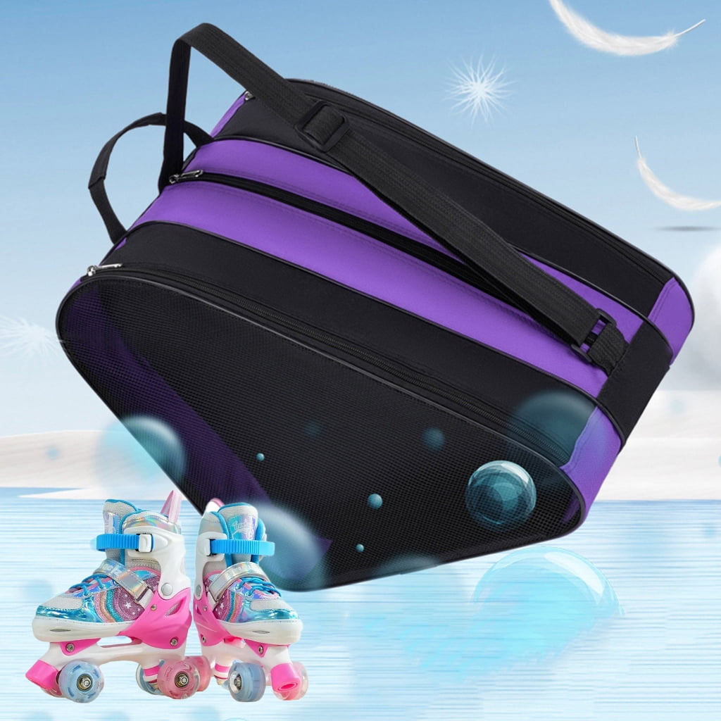 Adjustable Shoulder Strap Ice Shoes Bags Portable Roller Skate Bag Breathable Kids Inline Skate Bag Easy to Use
