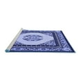 thumbnail image 2 of Ahgly Company Machine Washable Indoor Square Persian Blue Traditional Area Rugs, 6' Square, 2 of 4