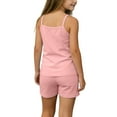 thumbnail image 4 of hengsof Girls Camisole Cotton Camisole Tops and Shorts Lounge Wear Set, 4 of 5