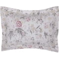 thumbnail image 6 of Laura Ashley Breezy Floral Pink Quilt Set Full/Queen Gray, 6 of 7