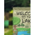 thumbnail image 2 of Printtoo Tan Welcome To The Lake Outdoor CampingFlagCustom Personalized Camping Flags For Campers Double Sided CampsiteFlag, 2 of 4
