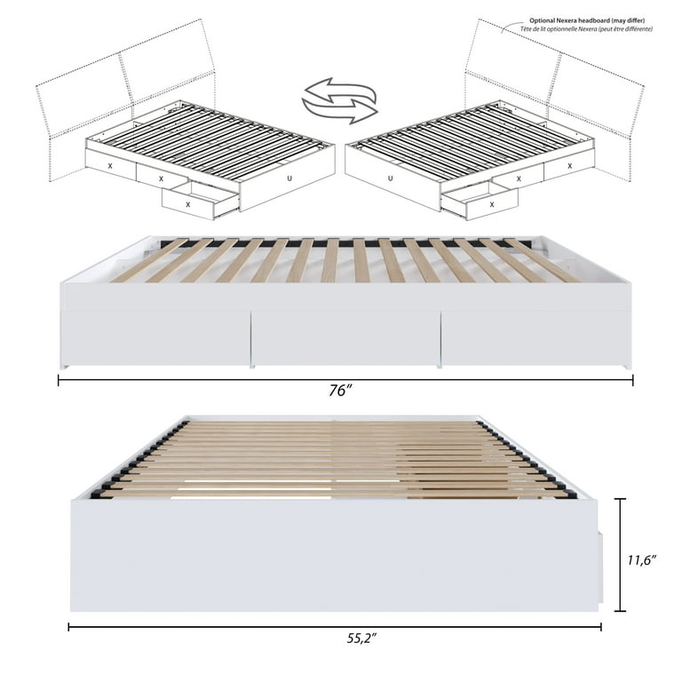 ベッドフレーム 160cm bed frame with drawers Amazon.com: Twin Storage Bed with 3 Drawers,Solid Wood Platform