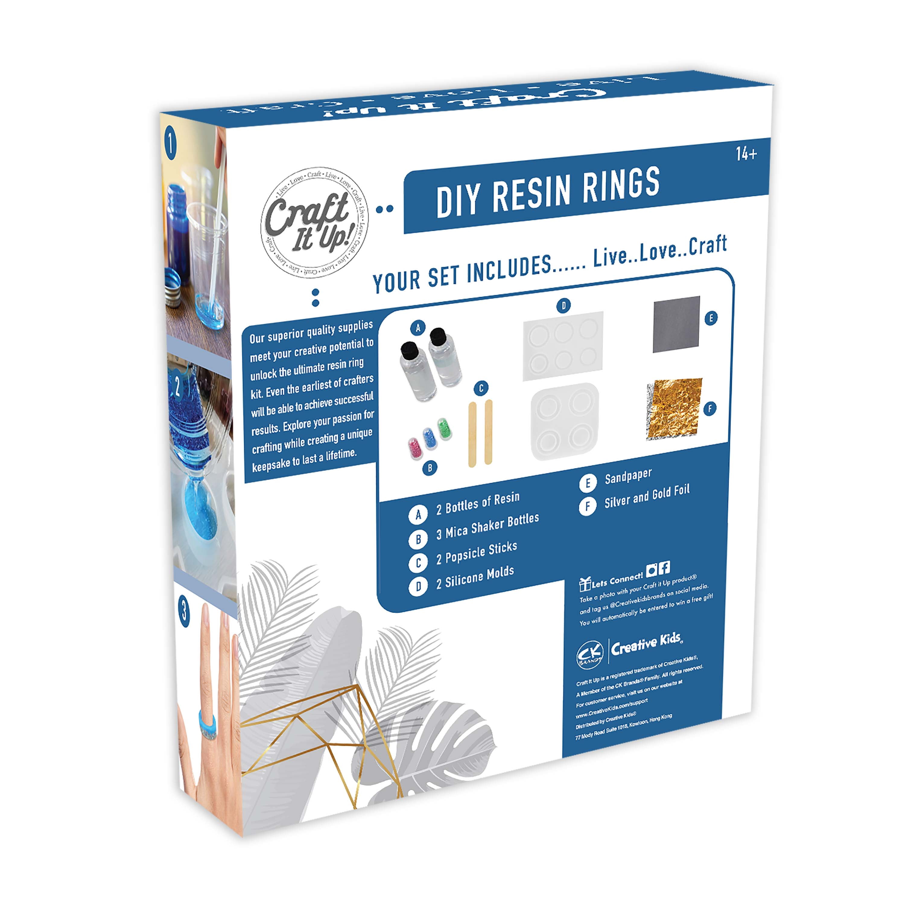 Craft It Up DIY Resin Rings Kit