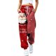 thumbnail image 1 of Pantalones deportivos casuales holgados con estampado navideño para mujer de Europa y América Pantalones casuales para mujer, 1 of 5