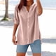 thumbnail image 2 of Camisa informal con botones para mujer para el día a día: top ligero de verano con diseño versátil, color liso y fácil cuidado., 2 of 4
