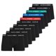 thumbnail image 1 of Jack & Jones Calzoncillos para hombre, paquete de 10 - JACHUEY TRUNKS, algodón elástico Negro/rojo/azul/petróleo/negro S (Small), 1 of 7